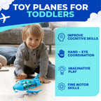 Lightning & Musical 360 Rotating Gear Airplane